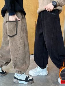 Warm Fashionable Boys Corduroy Sweatpants