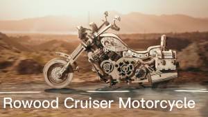 Rowood 3D Puzzles for Adults Model Car Kits Wooden Model Kit for Adults to BuildDIY Motorcycle Mechanical Gears Building Set Toys for Boys Christmas Birthday Gift