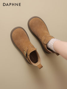 Daphne | Autumn Flat Ankle Boot Fur Lined Soft Sole Martin Style