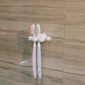 【HHarbour】ที่วางแปรงสีฟัน ไม่ต้องเจาะผนัง ไม่ทิ้งรอยที่ประตู วัสดุพีวีซีนุ่มหนาและเต็ม