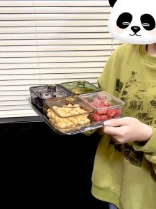 Toples Nampan Snack Acrylic Toples Minimalis Lebaran Hari Raya Wadah Permen Aesthetic
