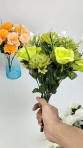 Bunga Rose Mix Cabang 5 Artificial Flower: Dekorasi Cafe & Pernikahan