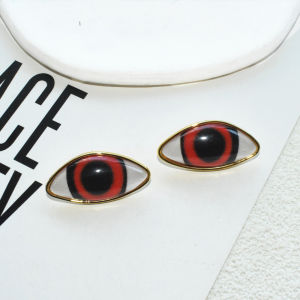 Simple Design Resin Eyes Style Stud Earrings for Women Fashion Jewelry Gorgeous Daily Collectio Accessories