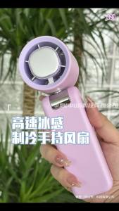 8000mAh Portable Handheld Mini Foldable Fan with Cooling Effect Rechargable - 100 Speeds Power DisplayUSB ChargingOutdoor Activities and Everyday Comfort Mini Fan Design