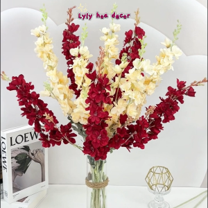 Hoa Phi Yến Kép Bó Hoa Cắm Giỏ Trang Trí Tiệc. Hoa Lụa Decor