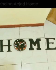 Jam Dinding & Hiasan Dinding Aesthetic Abjad Home
