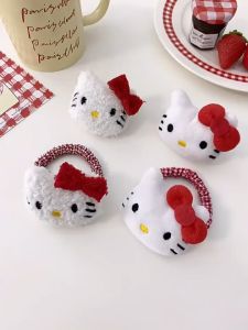 Kawaii Hello Kitty Hair Clip: Stylish & Functional Ponytail Holders