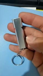 Survival Whistle Soccer Outdoor Portable Flat Aluminum Alloy Dual Frequency Emergency Whistle Tool