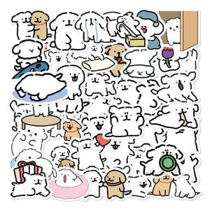 Unique Line Maltese Dog Stickers 200 Pcs Cute Cartoon Mobile Phone Case DIY Scrapbooking Sticker No Repetition Pet Lovers