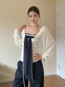 XUECAIQI | Striped Popular Elegant Clothing Three-Piece Set Plus Size