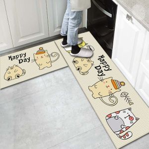 H952 (2 IN 1) Keset Kaki Karakter Panjang 120x40cm & Pendek 40x60cm / Keset Dapur / Keset Motif Kartun