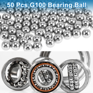 UXCELL 6.5mm 7.1mm 12.3mm 12.7mm Bearing Ball Bearing Steel G100 Precision Ball Silver Tone 50 Pcs
