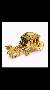 【M】Creative European Royal Carriage Exquisite Candy Chocolate Storage Box Christmas Halloween Gifts Birthday Wedding Party Decor