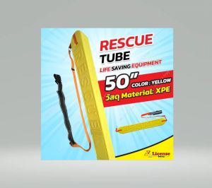 Rescue Tube Water Rescue Equipment ทุ่นโฟมช่วยผู้ประสบภัยทางน้ำ ทุ่นช่วยชีวิต สีเหลือง วัสดุ XPE   Lifeguard 50
