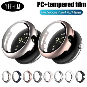 Tempered Glass+ Case for Google Pixel Watch 4 41mm 45mm Screen Protector Bumper All-Around Hard Full Cover Durable PC Case