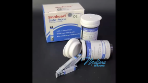 Sinoheart Strip Gula Darah dari Sinocare / Sinoheart Safe-Accu / Strip Glukosa Safe Accu