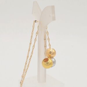 Hyl Jewelry 301N Kalung Titanium Wanita Karat Emas Silver Asli Panjang Muda Dan Anti Luntur