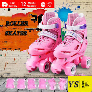 Roller Skates for Kids Roller Skates Adjustable Inline Skate Roller Skates Adjustable Double Row Skate Roller 4 Wheel Roller Skate for Kids Roller Skate Shoes Roller Skates 4 Wheels