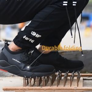 （3 Days Delivery）COD Safety Shoes for Men Women Sale Steel Toe Laber Sneakers Rubber Shoes Anti-Smashing Construction Indestructible Work Boot for Men
