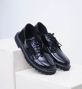 SEPATU FORMAL PRIA DOCMART TALI HITAM MENGKILAP/ GLOSSY/ SEPATU PANTOFEL KERJA/KANTOR/SEKOLAH/DINAS