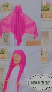 Jilbab Segiempat Segitiga Inner Anak Square Inner Kids Instan Bella BY MOSLEMWEAR
