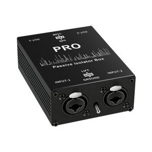 Permalloy Audio Isolator Current Eliminator Common Ground Filter XLR 6.35mm for Microphone Mixer Live Sound Card System