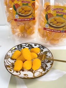 Marino เยลลี่มะม่วง ขนมเยลลี่ มะม่วงหนึบ ขนมผลไม้ รูปทรงมะม่วง - No.F124