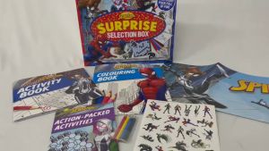 Marvel SpiderMan Surprise Selection Gift Box Set with Colouring Stickers & Activities for Kids