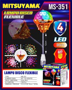 Bisa COD - Lampu Disco Flexible MS-351 Mitsuyama - Cocok Digunakan Buat Pesta Toko Cafe Restoran DLL