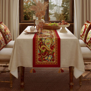 FANJUTAIDU | Retro Decorative Table Runner Red