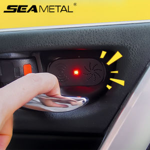 SEAMETAL 1/2/4pcs Car Door Opening Warning Light LED Intelligent Induction USB Charging Signal Lamp