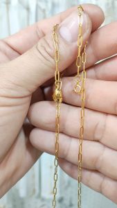 Lắc chân titan nữ dây xích trơn 25 mm sáng bóng sang trọng không đen gỉ