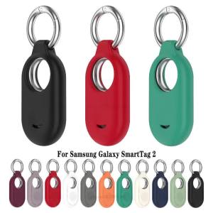 Silicone Case For Samsung Galaxy SmartTag 2 Locator Case Keychain Anti-lost Cover Sleeve Protective Case For Smart Tag 2