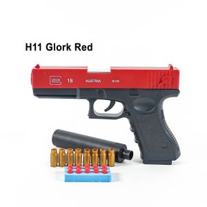 Mainan Gun Soft Rubber Pistol with Magazine Shell Ejection Gun Toy Slide Action Soft Rubber Bullets