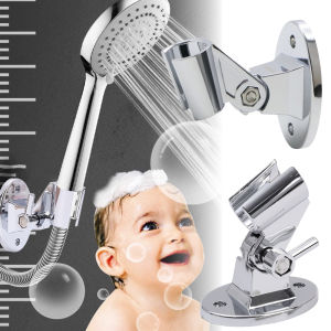 Universal Shower Head Holder Adjustable Hand Shower Head Brackets ABS Wall Mount Holder Bathroom Accessories Mounting Fixed Base