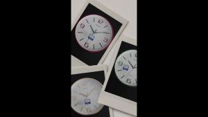 Jam Dinding Edison EDW 290 T28 MTL Metallic Timbul Diameter 290mm 29cm