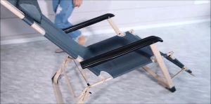 178cm Portable 2in1 Folding Chair Adjustable with Cotton Mat Folding Bed Recliner Sleeping Loung Outdoor Camping Chair