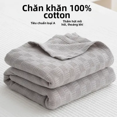 Chăn Muslin Bông Mềm Mát Hè