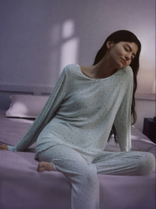 Ubras | Floral Modal Long-sleeve Sleep Dress Set