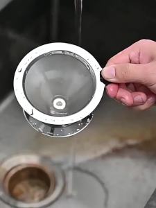 XMSJ | Reusable Coffee Filter Holder Double Layer Stainless Steel Coffee Tea Strainer 800 Pour Over Dripper Cone Paperless Making Tool