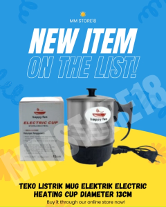 Teko Listrik Mug Elektrik Electric Heating Cup Diameter 13cm