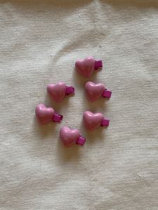 คลิปหนีบผมรูปหัวใจสีหวานหลายสีสำหรับฤดูร้อน คลิปหนีบผมสไตล์เกาหลี คลิปหนีบผมขนาดเล็ก สีชมพู คลิปหนีบผมสำหรับถ่ายภาพ คลิปหนีบผมริมฝีปาก