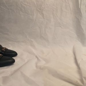 Sepatu kulit bustong wanita Bigsize 41 42 43 44 45 Mules Shoes Hak tebal tinggi 3 cm lancip jumbo