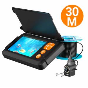 1080P HD Underwater Fishing Camera Fish Finder Night Vision Depth Sonar Monitor Portable Rechargeable Ice Lake Sea Boat Camera