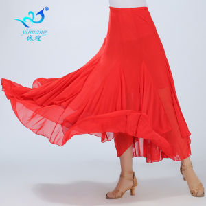Modern Dance Skirt Womens Half-length Skirts for Square Dancing Performances Waltz Standard Ballroom Dancing Skirts