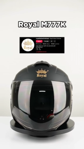 MŨ BẢO HIỂM TRÙM ĐẦU 3/4 LÓT THÁO RỜI 2 CHÍNH HÃNG ROYAL M777K
