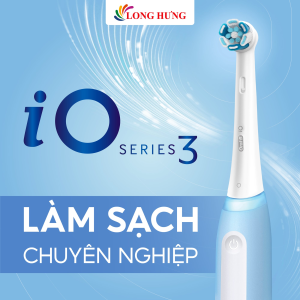 Bàn chải điện Oral-B iO 3 Series - Hàng chính hãng - Thiết kế nhỏ gọn cảm biến áp suất thông minh 3 chế độ chải