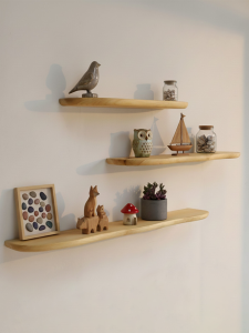 Wall-mounted Solid Wood Shelf