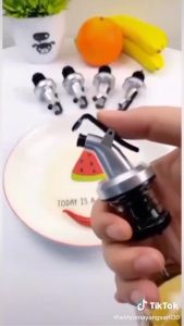 Stopper Penuang Minyak/Sirup/Saus Stainless Steel Multifungsi - Aksesoris Pintar Dapur