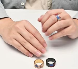 Kemstone American Flag Star Spangled Banner Stainless Steel Ring for Mens Jewelry